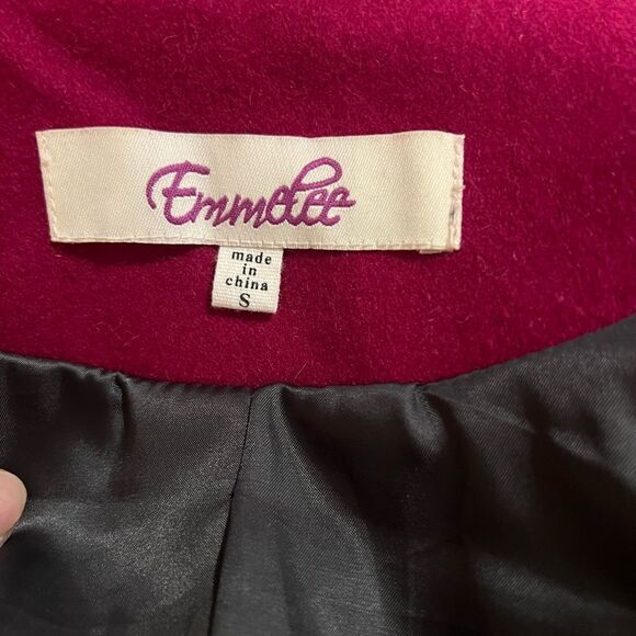 Emmelee ruffle trenchcoat jacket size small  - Picture 9 of 9